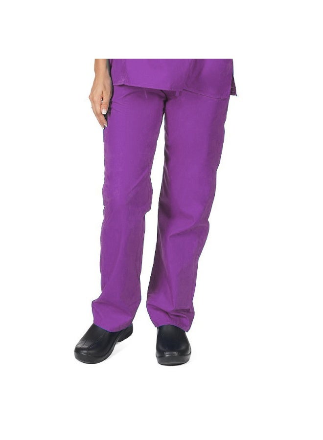Loquat Womens Medical Scrubs trousers Medical Uniform Long trousers Purple - Image 1