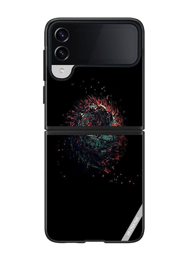 VR CREATIVE Protective Case Cover For Samsung Galaxy Z Flip4 Multicolour Design - Image 1