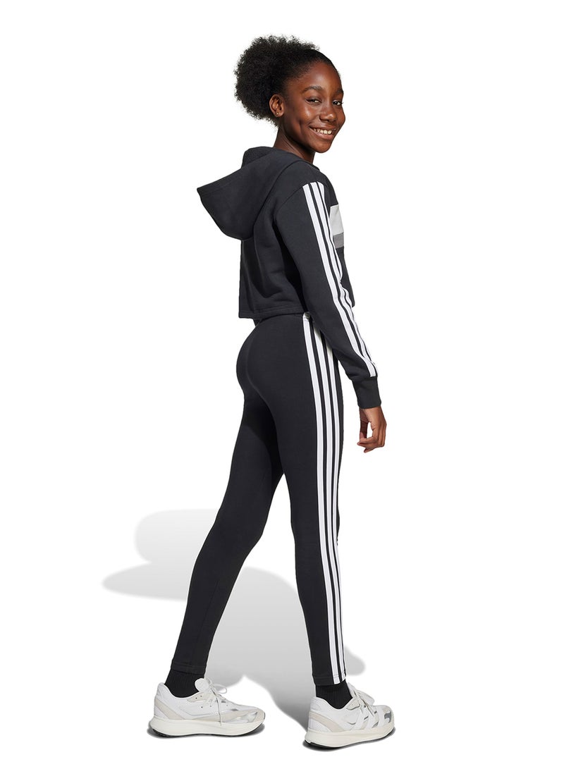 اديداس طقم ليجنز صوف تيبيريو مخطط بثلاث خطوط أساسي للموسم للشباب - Image 2