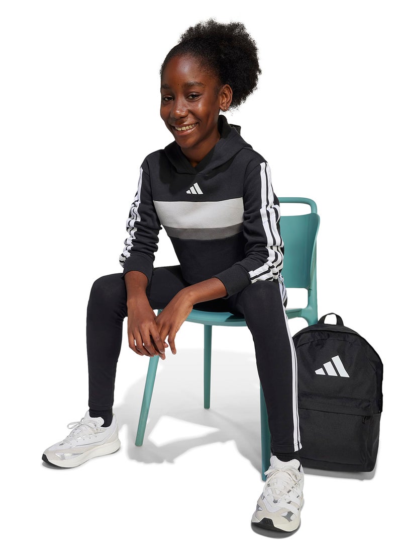 اديداس طقم ليجنز صوف تيبيريو مخطط بثلاث خطوط أساسي للموسم للشباب - Image 4