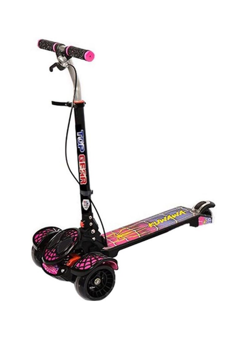 Top Gear Top Gear Rideon TG 2020 Kids 3 Wheel  Smart Kick Scooter with Foldable & Height Adjustable Handle - LED PU Wheels & Rear Brake - Pink 