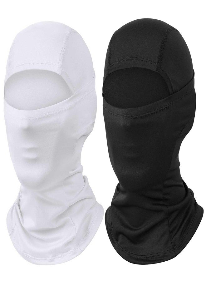 TALE KING 2 Pack Black White Men Ski Mask Balaclava Face Mask Women Shiesty Masks Full Face Cover for Sun UV Protection Football Motorcycle Helmet - Image 1
