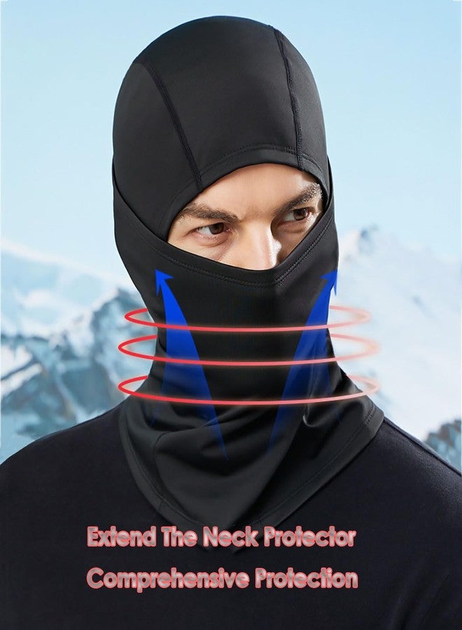 TALE KING 2 Pack Black White Men Ski Mask Balaclava Face Mask Women Shiesty Masks Full Face Cover for Sun UV Protection Football Motorcycle Helmet - Image 5