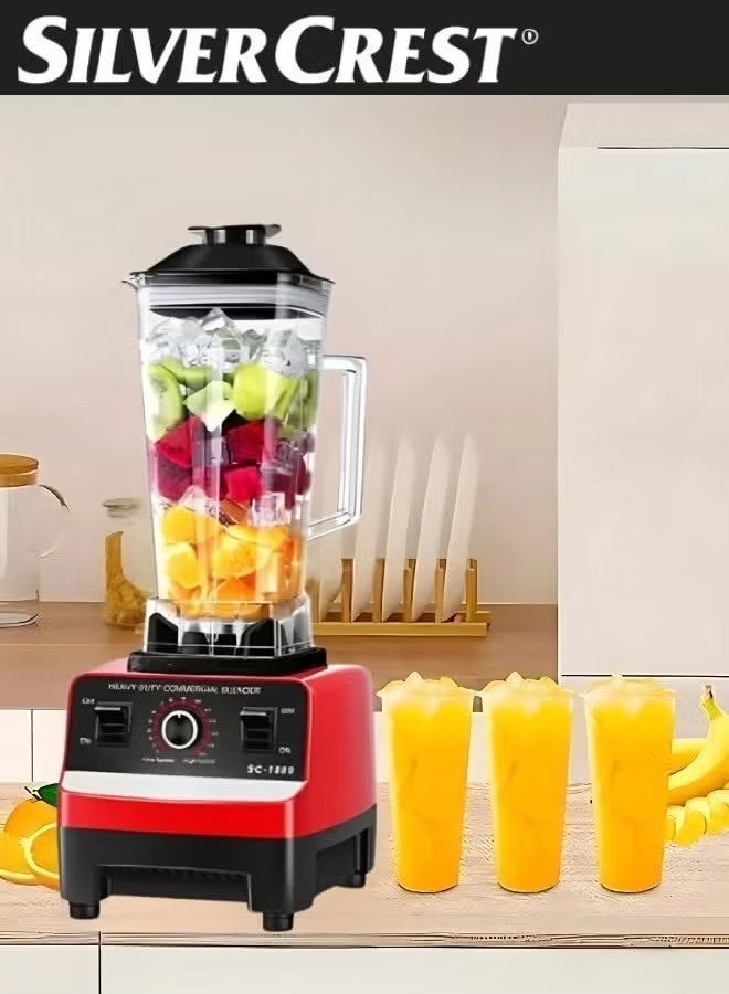 سيلفر كريست خلاط احترافي عالي التحمل مع مطحنة حبوب  2 لتر | بقدرة  4500W - Image 2