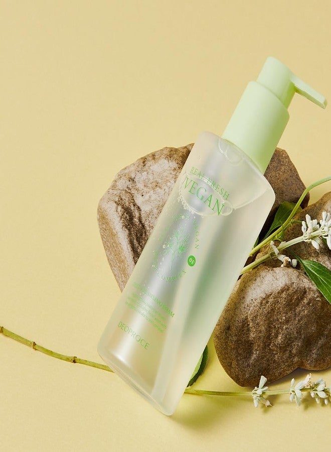 ديوبروس ريل فريش، غسول رغوي نباتي للتنظيف العميق، 200 مل، عناية كورية بالبشرة، غسول مرطب للوجه بمستخلصات نباتية، آلانتوين، ينعم البشرة ويحسنها. - Image 2