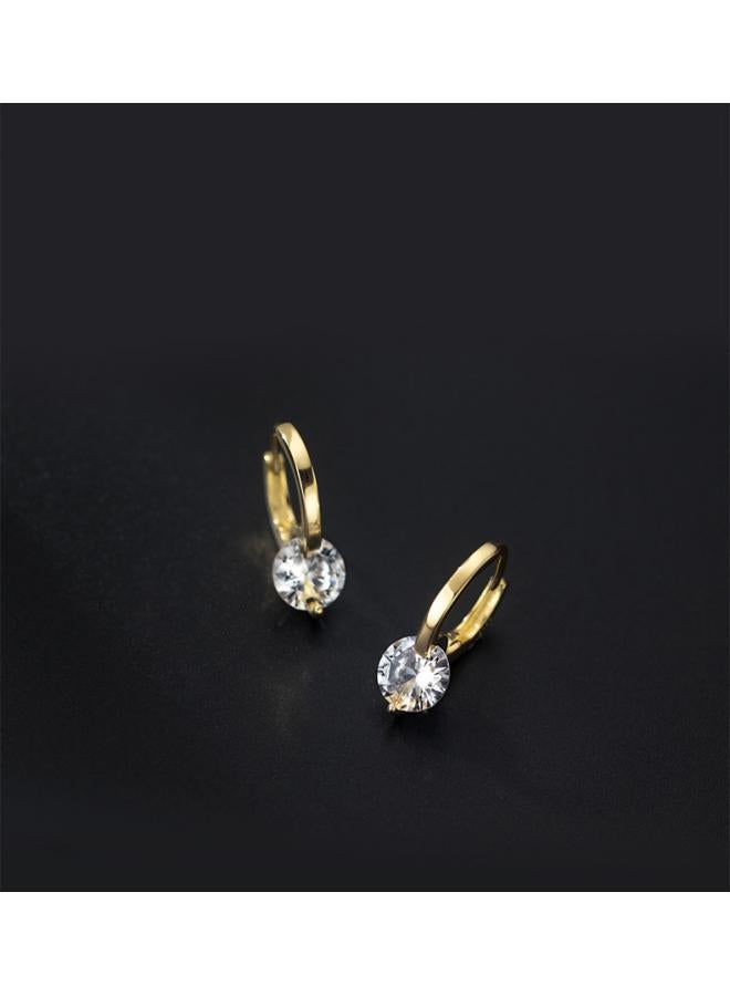 Korean Style 925 Elegant Short Ear Buckle Niche Simple Design Sense Earrings New All-match Earrings For Women Girlfriend Earrings 