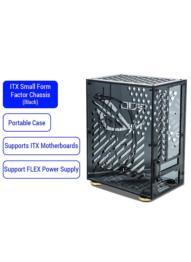 Generic Portable Small Computer Case Plexiglass Shell Compact PC Case Desktop PC Case Mini-ITX Motherboard FLEX Power Supply  - Image 5