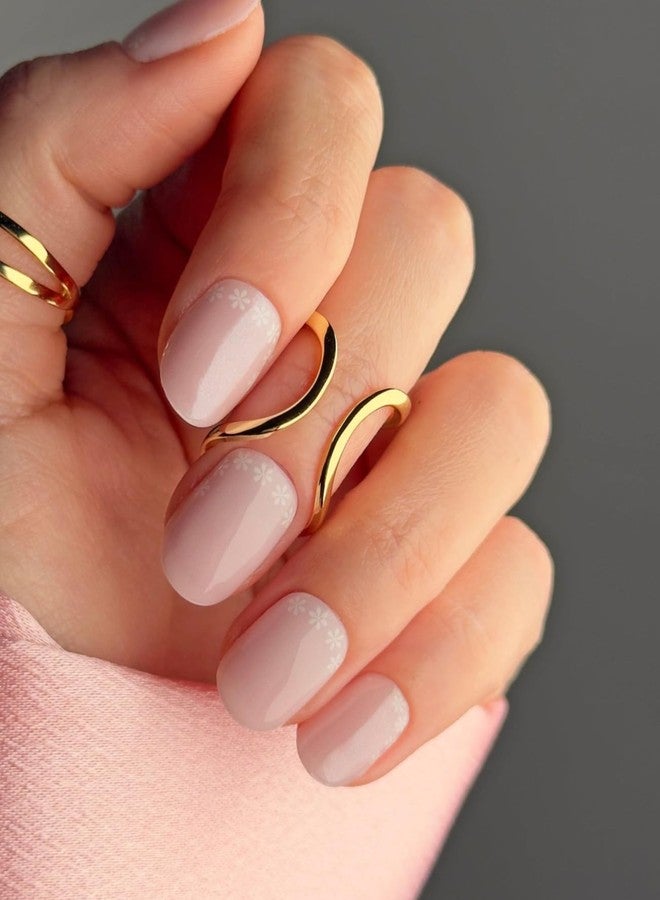NOVA NAILS NOVA, Female Founded, Semi Cured Gel Nail Strips (Dear Daisy) - The 10 Minute Manicure. Salon-Quality, Works w/Any Lamp, Easy to Apply - Incl. Nail File & Stick (Dear Daisy) - Image 2
