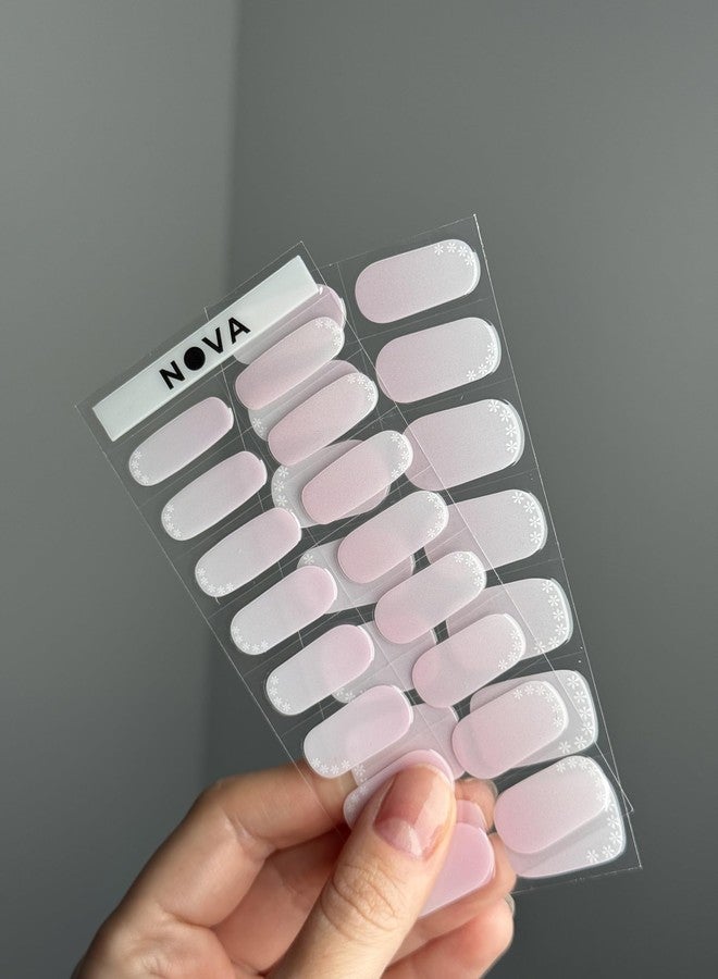 NOVA NAILS NOVA, Female Founded, Semi Cured Gel Nail Strips (Dear Daisy) - The 10 Minute Manicure. Salon-Quality, Works w/Any Lamp, Easy to Apply - Incl. Nail File & Stick (Dear Daisy) - Image 5