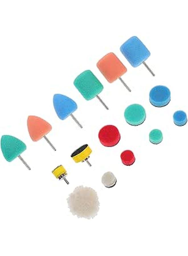 16 Pcs Car Polishing Pads Buffing Wheel Kit 0 1 1 Inch Sponge Set for Auto Paint Correction - Image 1