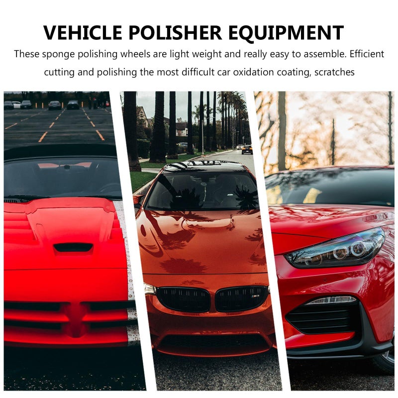 16 Pcs Car Polishing Pads Buffing Wheel Kit 0 1 1 Inch Sponge Set for Auto Paint Correction - Image 4