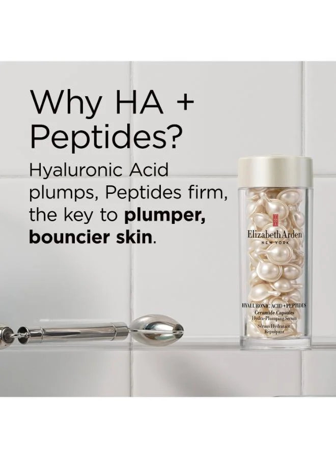 Elizabeth Arden Hyaluronic Acid + Peptides Ceramide Capsules Hydra-Plumping Serum, 90-Piece