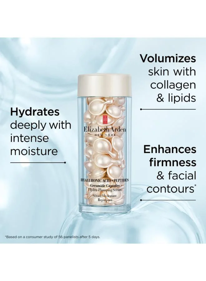 Elizabeth Arden Hyaluronic Acid + Peptides Ceramide Capsules Hydra-Plumping Serum, 90-Piece