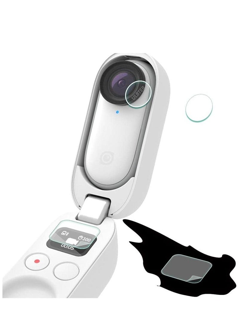 Y&D Lens Protector for Insta360 Go 2 Action Camera with PET Charging Case Screen, 0.3mm 9H Hardness Tempered Glass Protectors Anti-Scrach Anti-Bubble Protective film  - Image 1