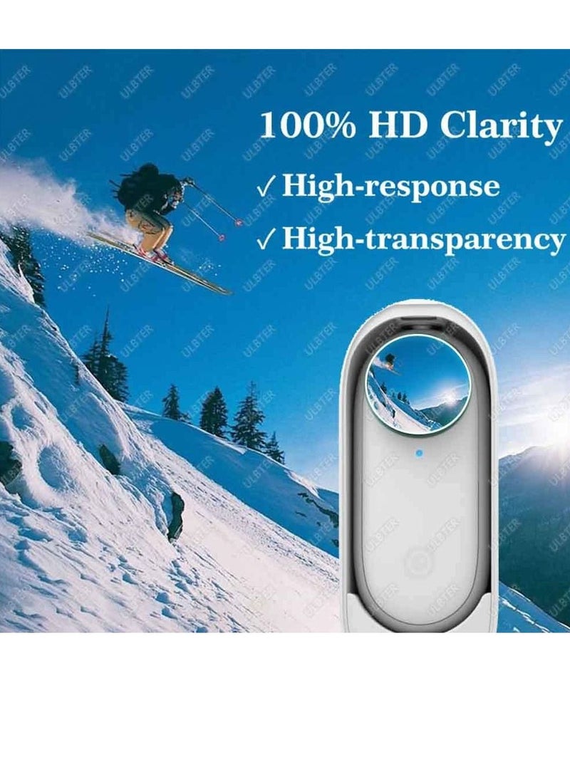 Y&D Lens Protector for Insta360 Go 2 Action Camera with PET Charging Case Screen, 0.3mm 9H Hardness Tempered Glass Protectors Anti-Scrach Anti-Bubble Protective film  - Image 5