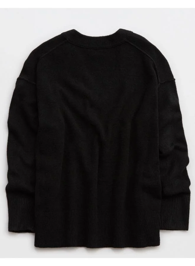 Aerie V-Neck Knitted Sweater