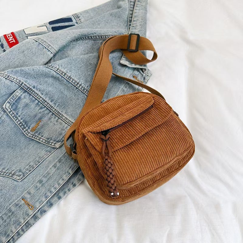 Corduroy Crossbody Bag for Women Casual Style - Image 4