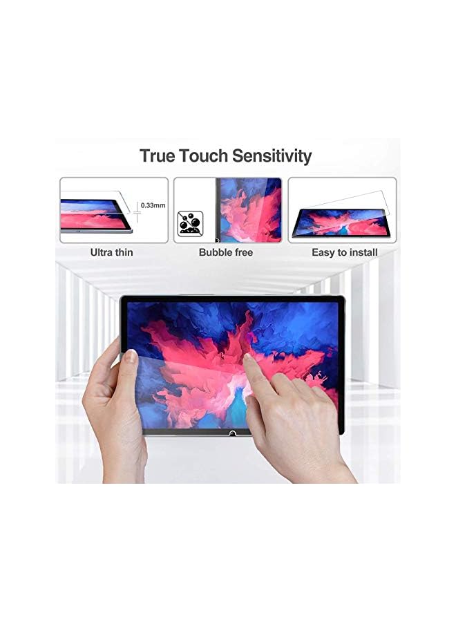 Procases 2 Pack Screen Protector For Lenovo Tab P11 Plus 2021 Tb J616F Tb J616X And Tab P11 11 Inch 2020 Tb J606F Tb J606X Tempered Glass Screen Film Guard For Lenovo Tab P11 Plus And Tab P11 - Image 4