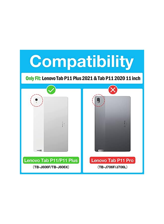 Procases 2 Pack Screen Protector For Lenovo Tab P11 Plus 2021 Tb J616F Tb J616X And Tab P11 11 Inch 2020 Tb J606F Tb J606X Tempered Glass Screen Film Guard For Lenovo Tab P11 Plus And Tab P11 - Image 2