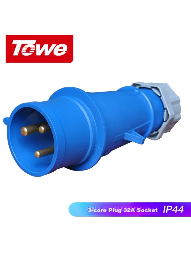 Towe Ips-p332 Industrial Connector, 32a Industrial Plug And Socket Coupler, Aviation Plug And Socket, 3-pin Male Connector - Image 2