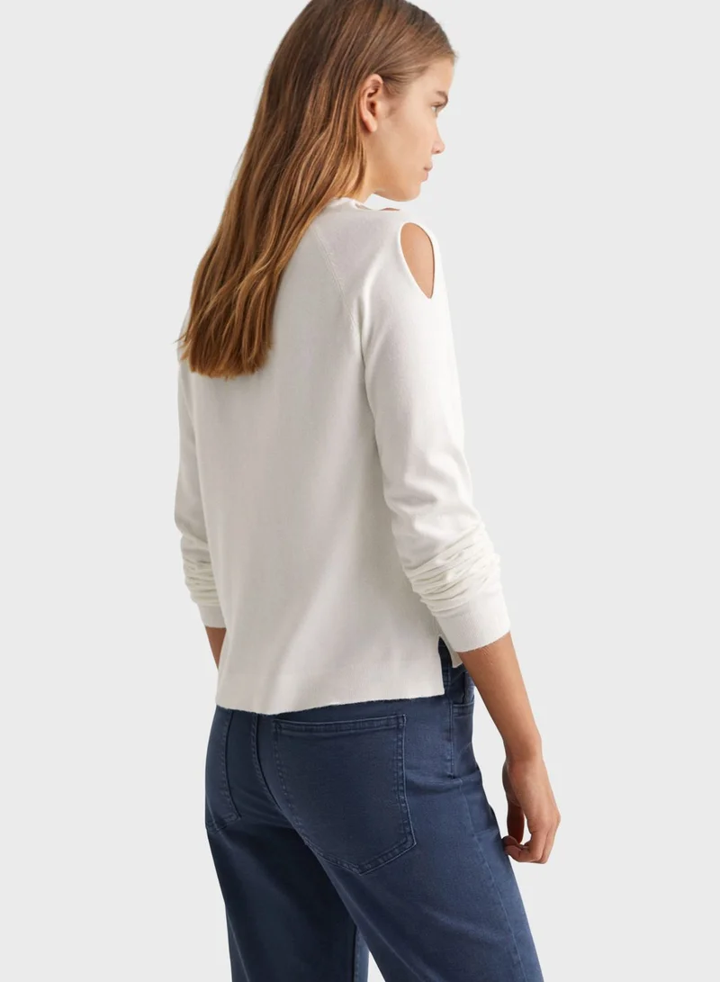 MANGO Kids Essential Holes Sweater