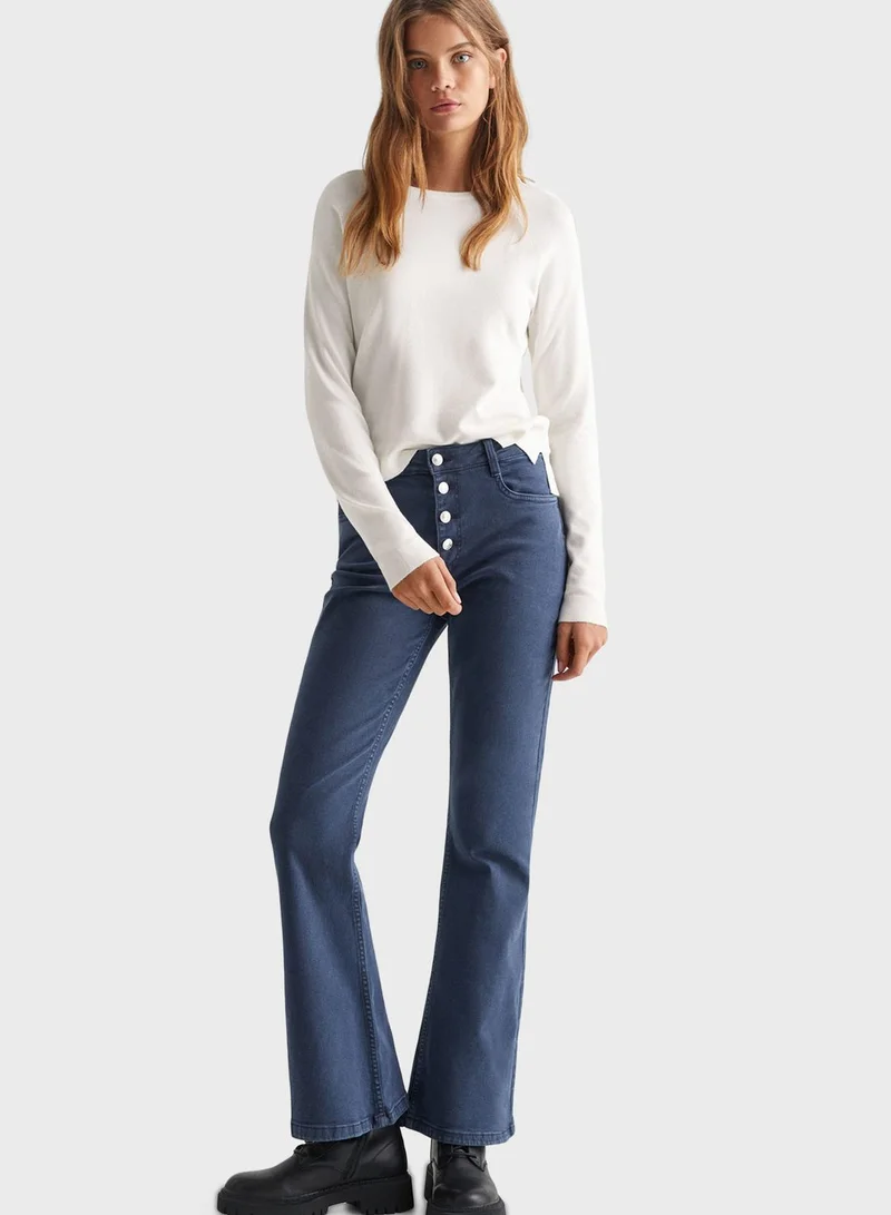 MANGO Kids Essential Holes Sweater