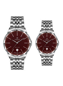 Sveston Sveston Couple Set Silver Stainless Steel Quartz Watch SV 7465  - Image 1