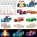 LARDUX Race Car Party Favors 24PCS DIY Wooden Arts Crafts Painting Kit for Kids Glow in The Dark Party Favors Family Crafts Birthday Party Christmas Gifts Toys for Boys Girls - Image 4
