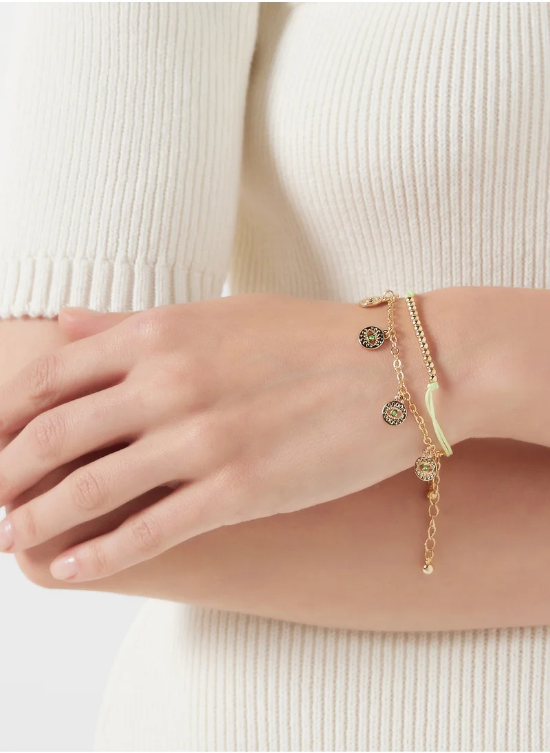Ginger 2 Pack Mix Evil Eye Bracelet