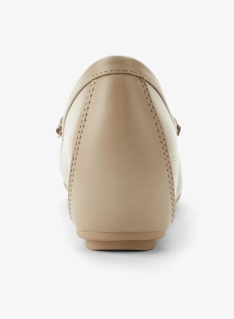 Le Confort BEIGE Loafer With Mettalic Trim for Women | Best Price UAE