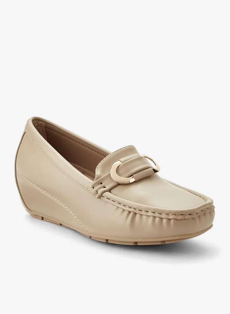 Le Confort BEIGE Loafer With Mettalic Trim for Women | Best Price UAE