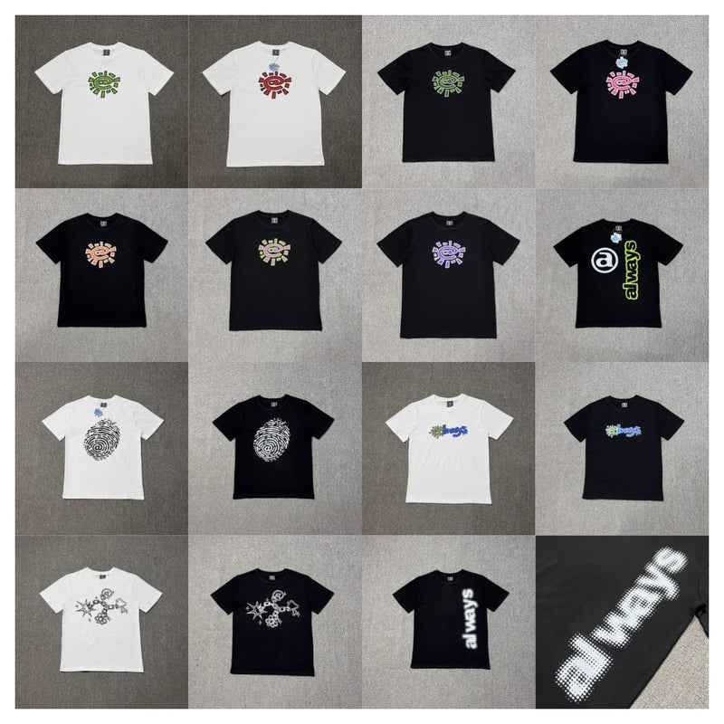 Summer Adwysd Sun Roll T-Shirt Casual Street Hip-Hop Alwaysdowhatyoushoulddo Short-Sleeved Trendy - Image 1