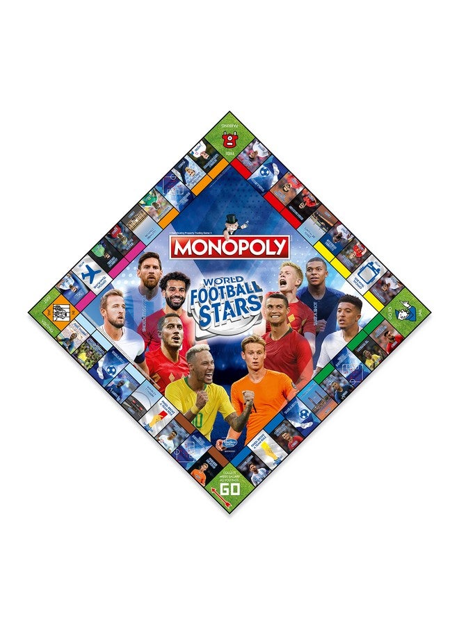 Winning Moves Football Stars Monopoly Board Game, Play with Cristiano Ronaldo, Lionel Messi, Neymar, Harry Kane and Salah, Perfect for The World Cup, Gift and Toy for Boys and Girls Aged 8 Plus - Image 5