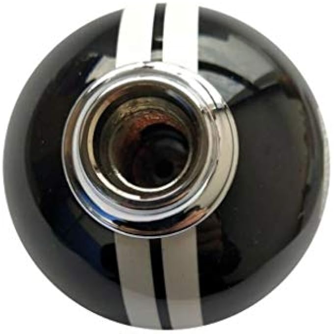 ريحني ناقل الحركة 6 سرعات كروي مستدير، نوع R S لموستانج شيلبي GT 500 كوبرا يدوي زر ناقل الحركة محدد التريك الأحمر الأبيض والأسود R على اليمين - Image 5