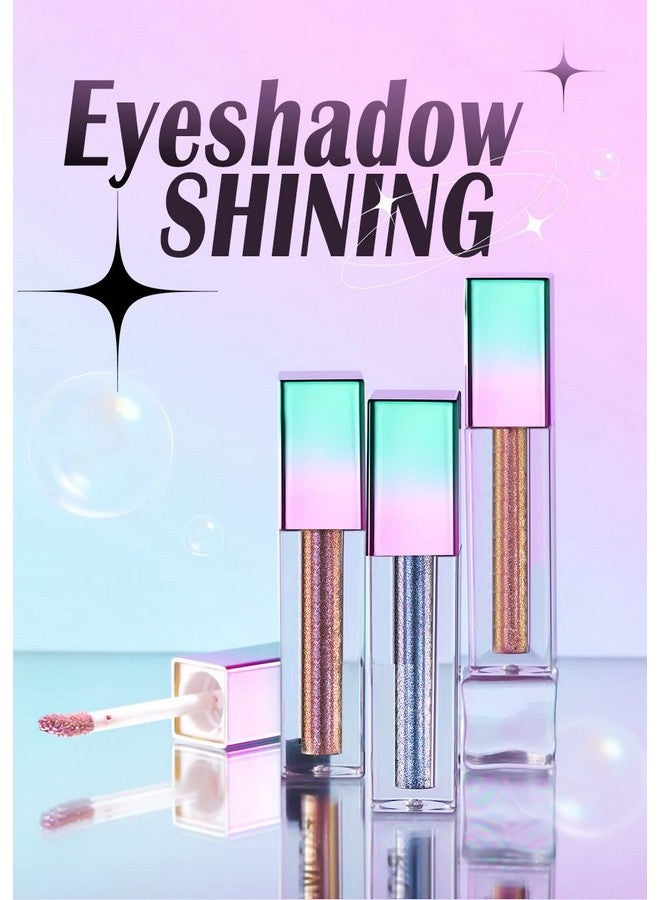 Abelyn 10 Colors Glitter Liquid Eyeshadow Makeup Set Long Lasting Highly Pigmented Liquid Eye Shadow Shimmer Metallic Shining Sparkly Eyeshadow Cosmetics - Image 5
