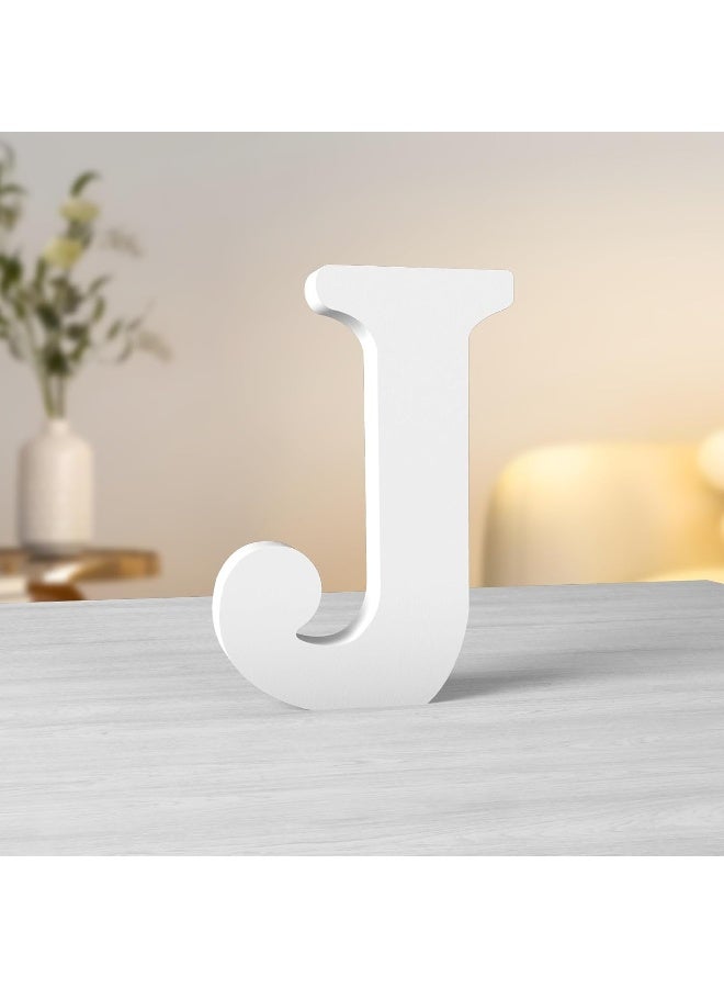 TPGP 6 Inch White Wood Letters: Unfinished Wood Decor Letters for Wall, Craft & Home Project Sign Board Decoration - Image 1