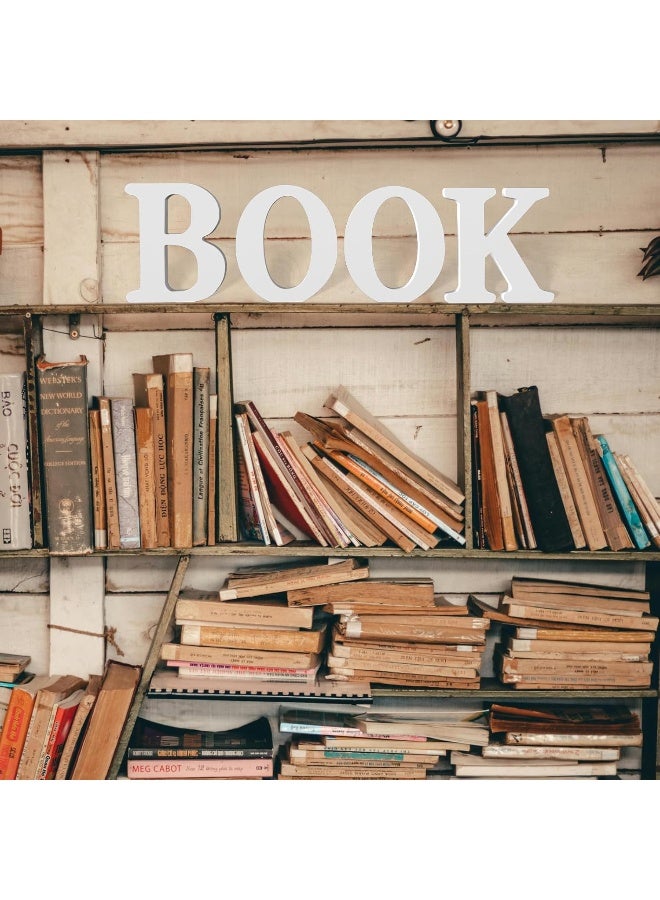 TPGP 6 Inch White Wood Letters: Unfinished Wood Decor Letters for Wall, Craft & Home Project Sign Board Decoration - Image 3