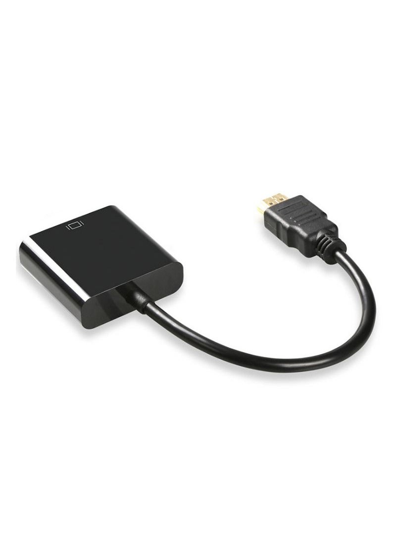 Generic HDMI to VGA Adapter, HD Multimedia Interface HDMI to VGA Converter Adapter Cable, for Computer Laptop Monitor Projector(Black)  - Image 2