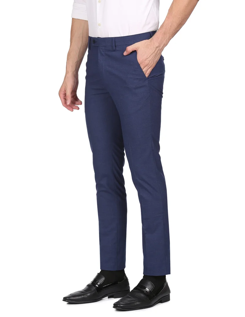 Arrow Dark Blue ARADTR2108 DK. BLUE Mens Trousers for Men | Best Price UAE