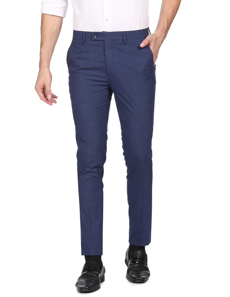 Arrow Dark Blue ARADTR2108 DK. BLUE Mens Trousers for Men | Best Price UAE