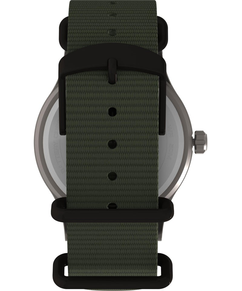 Timex Men's Expedition Scout 40mm Watch - Green Strap Blue Dial Titanium Case - Image 3