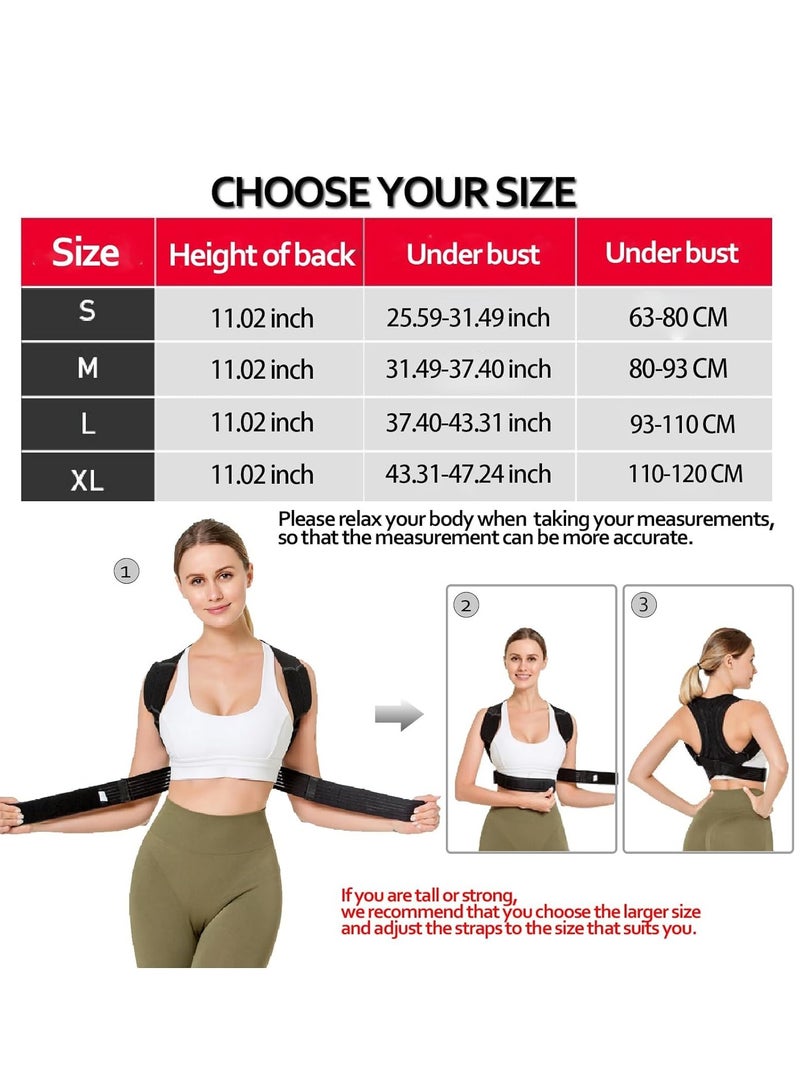 Adjustable Breathable Posture Corrector for Men and Women - Back Brace for Pain Relief and Support, Posture Straightener (Size L) for Enhanced Comfort and Alignment. - Image 3