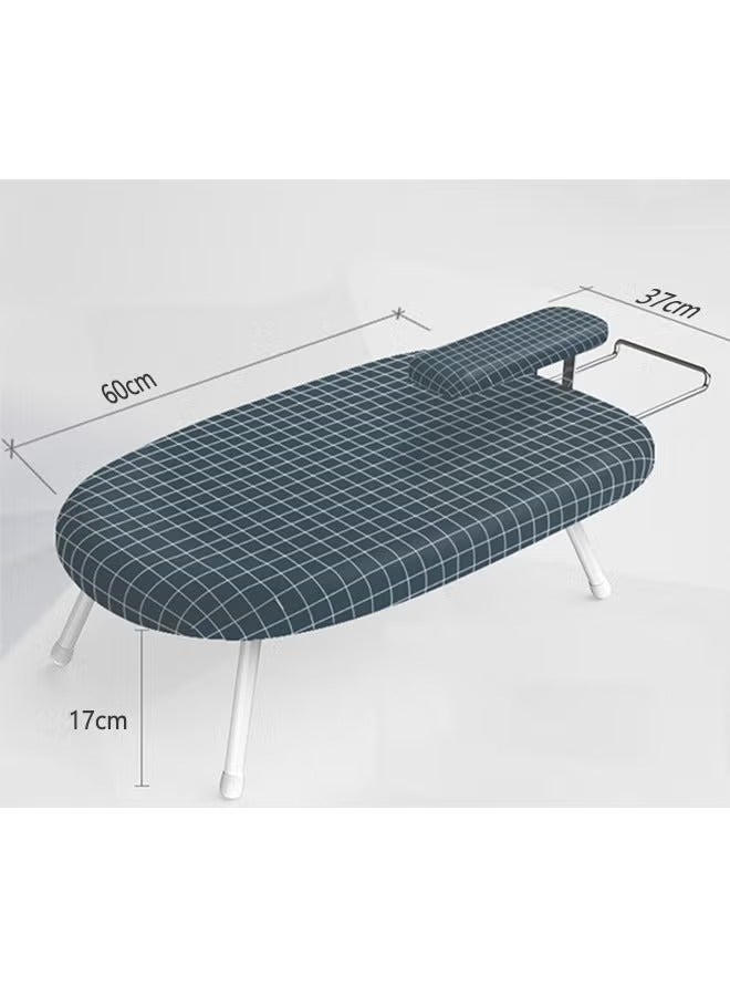 Countertop Ironing Board, Portable Ironing Board with Ironing Rest Foldable Sleeve Ironing Table Top Space Saving Mini Ironing Station Cover T-Leg Heat Resistance Pad for Laundry Dorm Home Travel