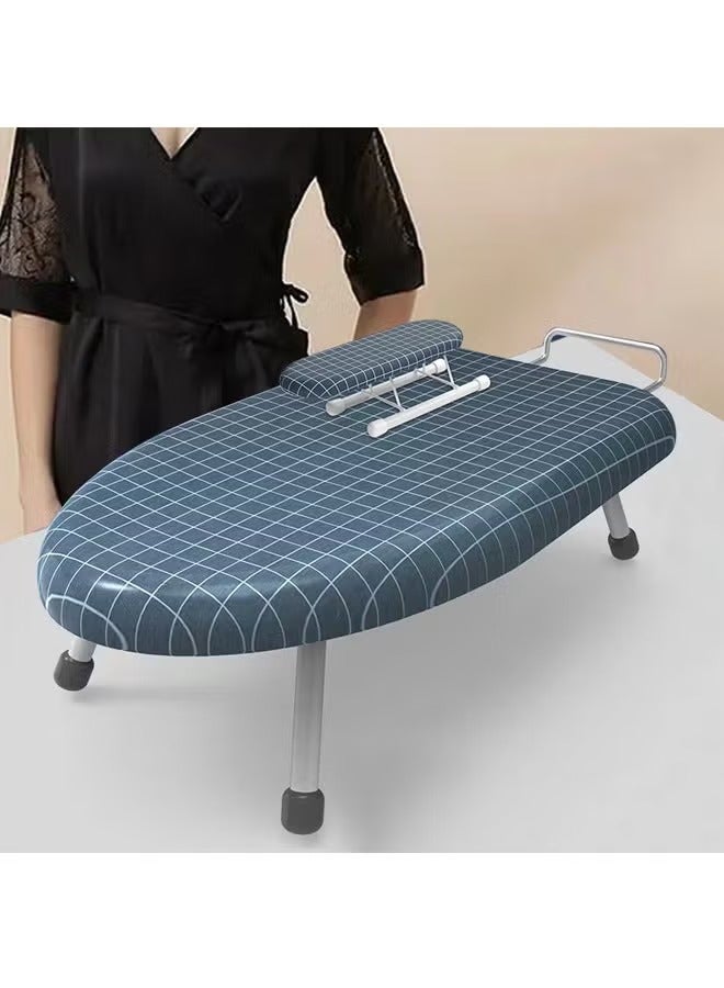Countertop Ironing Board, Portable Ironing Board with Ironing Rest Foldable Sleeve Ironing Table Top Space Saving Mini Ironing Station Cover T-Leg Heat Resistance Pad for Laundry Dorm Home Travel