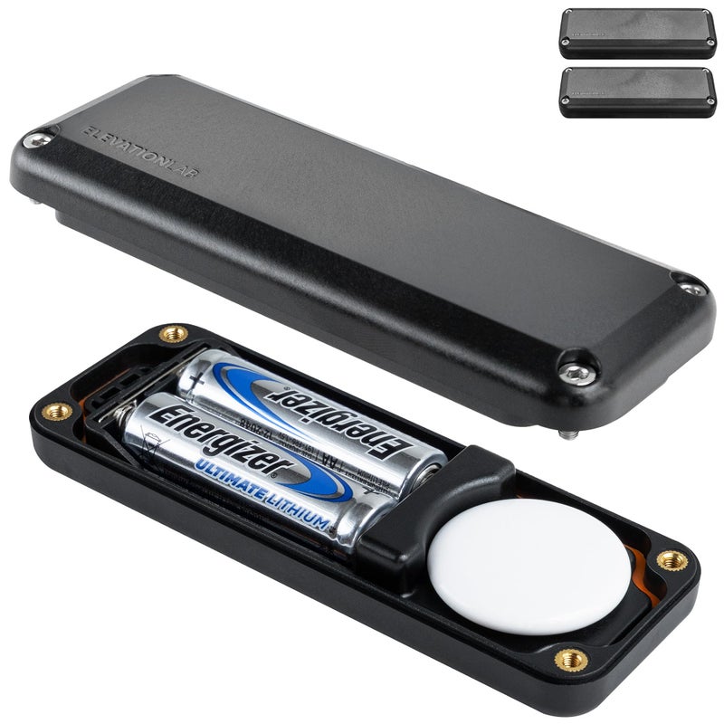 Elevation Lab AirTag (Gen 1 & 2) 10-Year Extended Battery Case - Uses AA Batteries - 14x More Capacity Than CR2032 TimeCapsule | Waterproof, CR 2032 Battery Replacement (2-Pack) - Image 1
