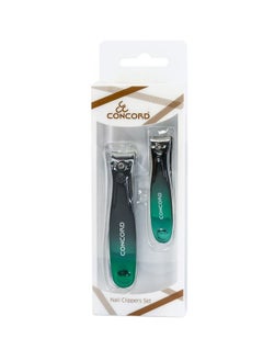 CONCORD Nail Clippers 2 pcs Set P2004 / Duo - green  - Image 3