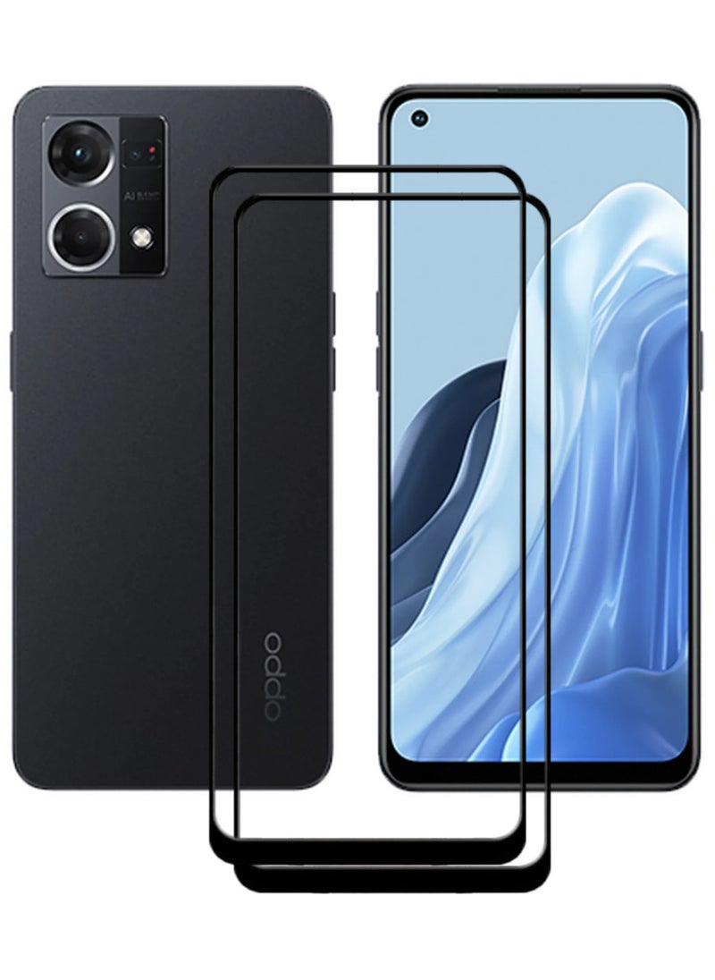 ACLIX 2 Pieces Antistatic ESD Dustproof Premium Quality High Definition Tempered Glass Screen Protector Designed For Oppo Reno7 - Image 1