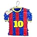 A Pinata 4 U APINATA4U Soccer Jersey Pinata Number 10 for Sports Event Parties Football Party Decor Kids Birthday Celebration Soccer Party Blue Red Theme Decorations Fill with Candy Toys Surprises 17x17 Inches - Image 2