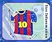 A Pinata 4 U APINATA4U Soccer Jersey Pinata Number 10 for Sports Event Parties Football Party Decor Kids Birthday Celebration Soccer Party Blue Red Theme Decorations Fill with Candy Toys Surprises 17x17 Inches - Image 4