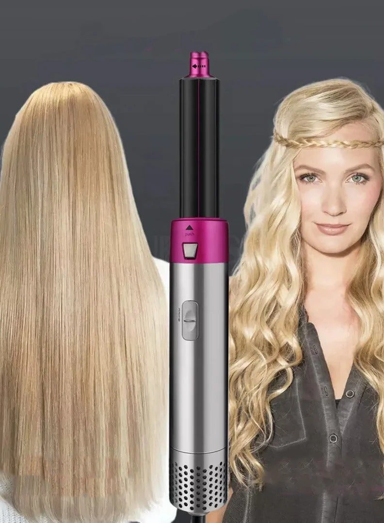 Wtrtr Hair Dryer, Hot hair cutlet tools set Curler Tool Set –5 in 1 Multi-Function Hair Styler for Drying, Curling, Straightening, Volumizing, and Smoothing - Image 4